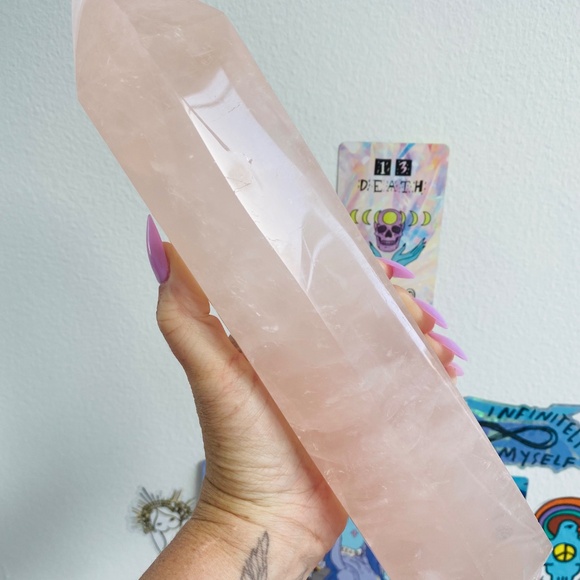 CHUNKY XL LARGE Rose Quartz Crystal Tower! Heart Chakra Crystal. Bringer of love - Picture 2 of 6